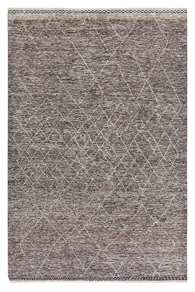 Modern design brown Berber style carpet, handmade 304x206cm