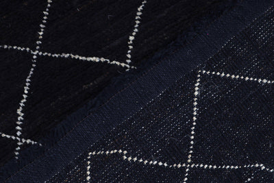 Tappeto design moderno nero stile berbero, fatto a mano 300x189cm - CarpetLiving