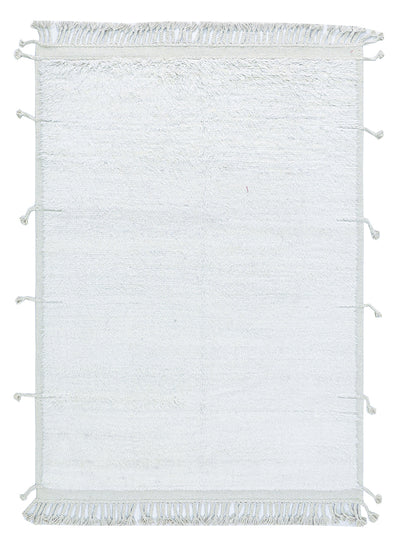 Tappeto design moderno bianco stile berbero, fatto a mano 237x179cm - CarpetLiving