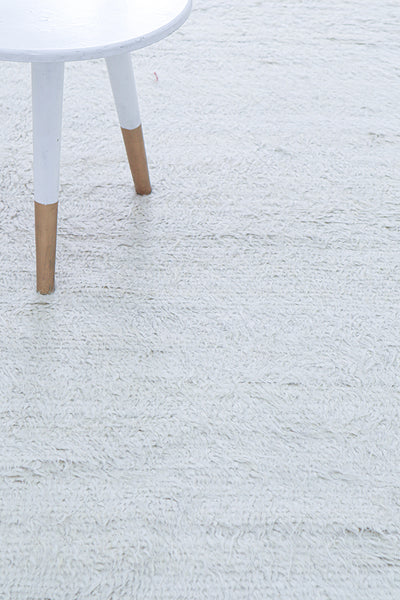 Tappeto design moderno bianco stile berbero, fatto a mano 237x179cm - CarpetLiving