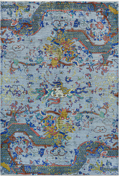 Tappeto Moderno Afghan Dragon, fatto a mano 307x214cm - CarpetLiving