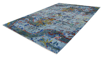 Tappeto Moderno Afghan Dragon, fatto a mano 307x214cm - CarpetLiving