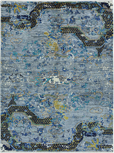 Tappeto Moderno Afghan Dragon, fatto a mano 245x175cm - CarpetLiving