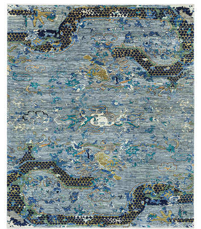 Tappeto Moderno Afghan Dragon, fatto a mano 290x246cm - CarpetLiving