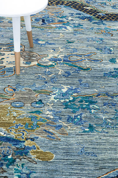 Tappeto Moderno Afghan Dragon, fatto a mano 290x246cm - CarpetLiving