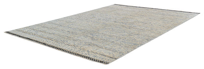 Tappeto design moderno grigio stile berbero, fatto a mano 207x141cm
