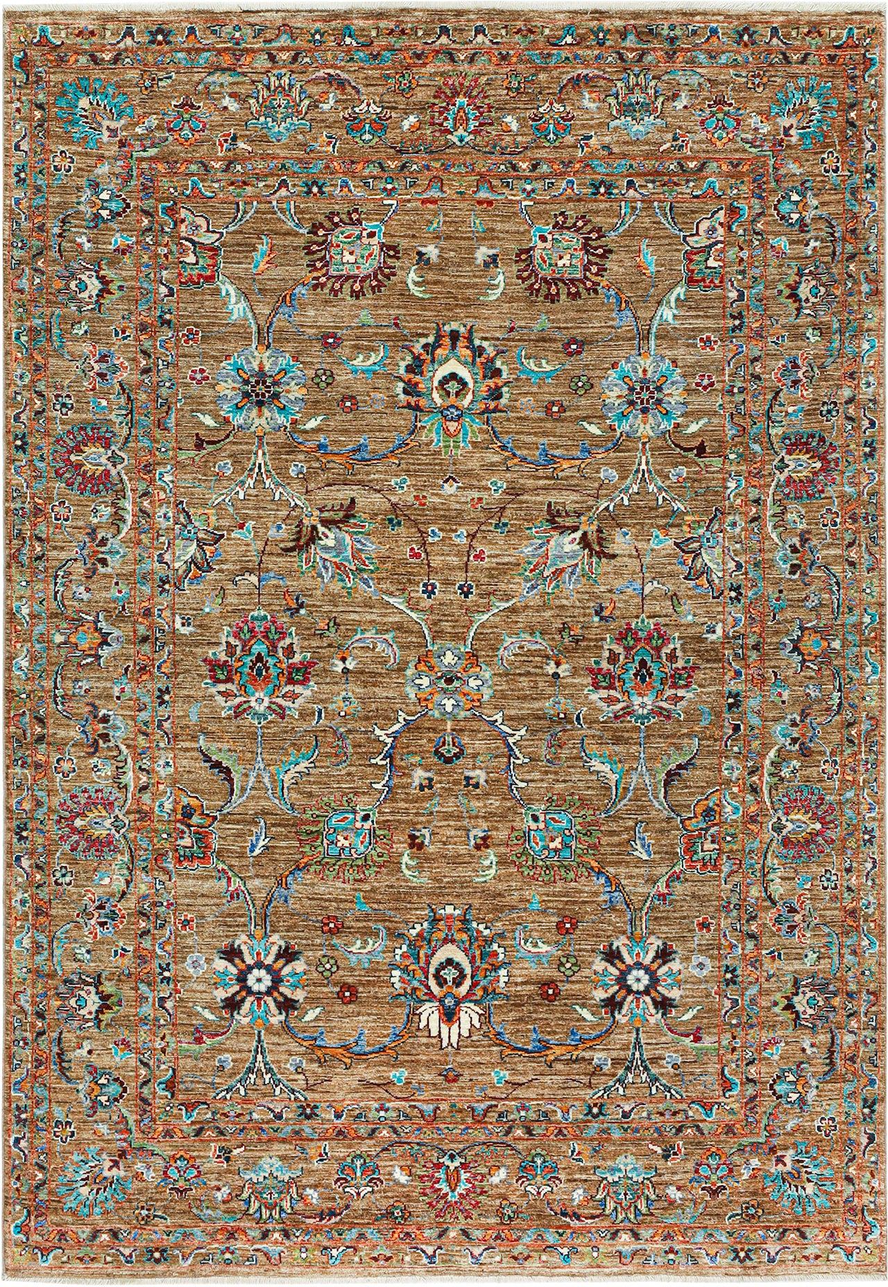 Handmade Ziegler Decorative Floral Rug, 246x170cm