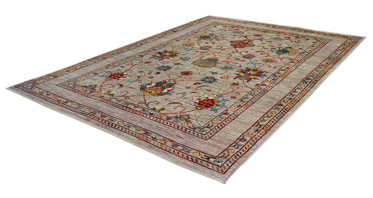 Handmade Ziegler Decorative Floral Rug, 205x155cm
