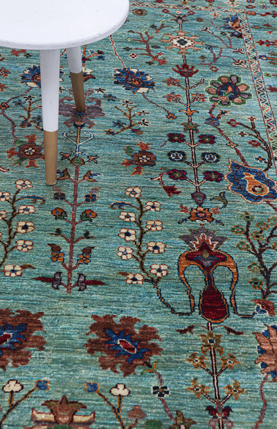 Tappeto Ziegler Decorativo floreale, fatto a mano 216x151cm - CarpetLiving
