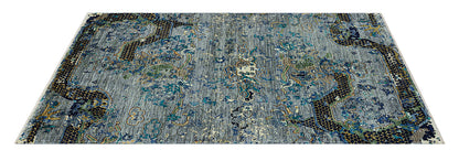 Tappeto Moderno Afghan Dragon, fatto a mano 205x152cm