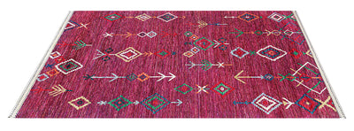 Tappeto Tribale Multicolore in pura lana, fatto a mano 303x193 cm