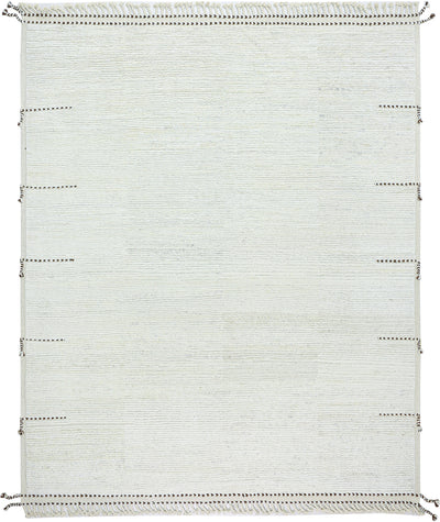 Tappeto design moderno bianco stile berbero, fatto a mano 303x256cm - CarpetLiving