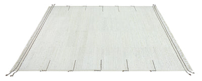 Tappeto design moderno bianco stile berbero, fatto a mano 303x256cm - CarpetLiving