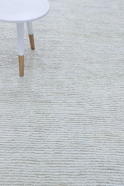 Tappeto design moderno bianco stile berbero, fatto a mano 303x256cm - CarpetLiving