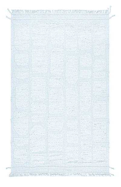 Tappeto design moderno bianco stile berbero, fatto a mano 302x193cm - CarpetLiving