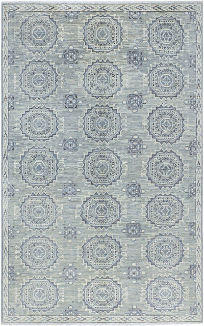 Classic Kazak carpet, Grey, handmade, 178x109cm