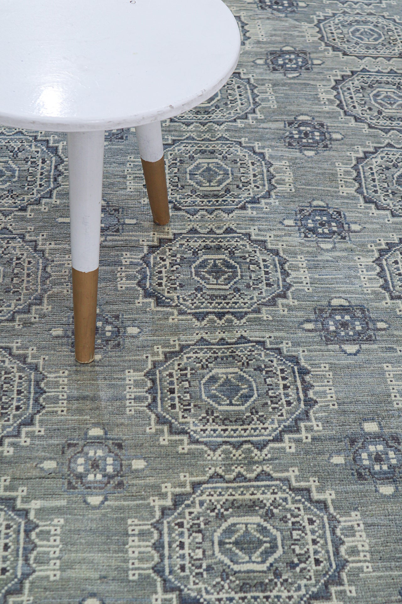 Classic Kazak carpet, Grey, handmade, 178x109cm