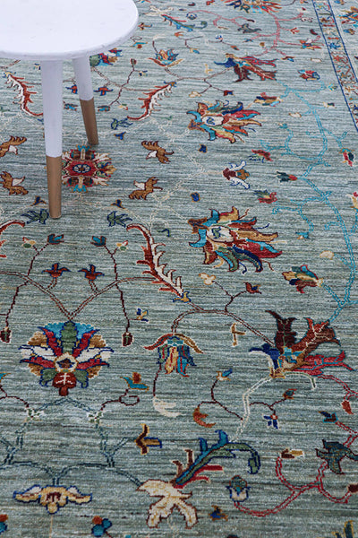 Tappeto Ziegler Decorativo floreale, fatto a mano 246x172cm - CarpetLiving