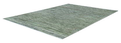 Handmade Afghan Green Wool Rug 193_139 cm