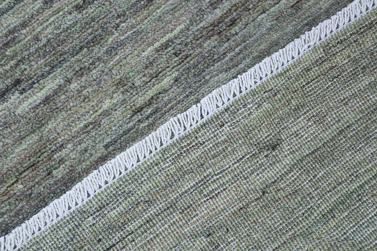 Handmade Afghan Green Wool Rug 193_139 cm