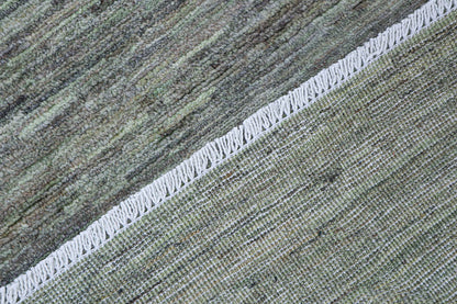 Handmade Afghan Green Wool Rug 193_139 cm