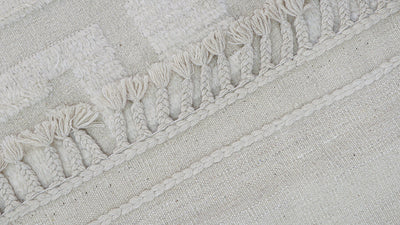 Tappeto design moderno bianco stile berbero, fatto a mano 302x201cm - CarpetLiving