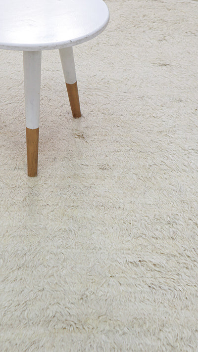 Tappeto design moderno bianco stile berbero, fatto a mano 240x180cm - CarpetLiving