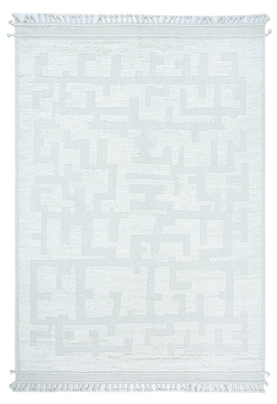 Tappeto design moderno bianco stile berbero, fatto a mano 293x201cm - CarpetLiving