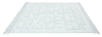 Modern design white Berber style carpet, handmade 293x201cm