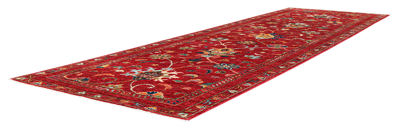 Handmade Ziegler Decorative Floral Rug, 301x83cm