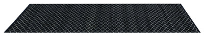Tappeto passatoia design moderno nero stile berbero, fatto a mano 302x78cm - CarpetLiving