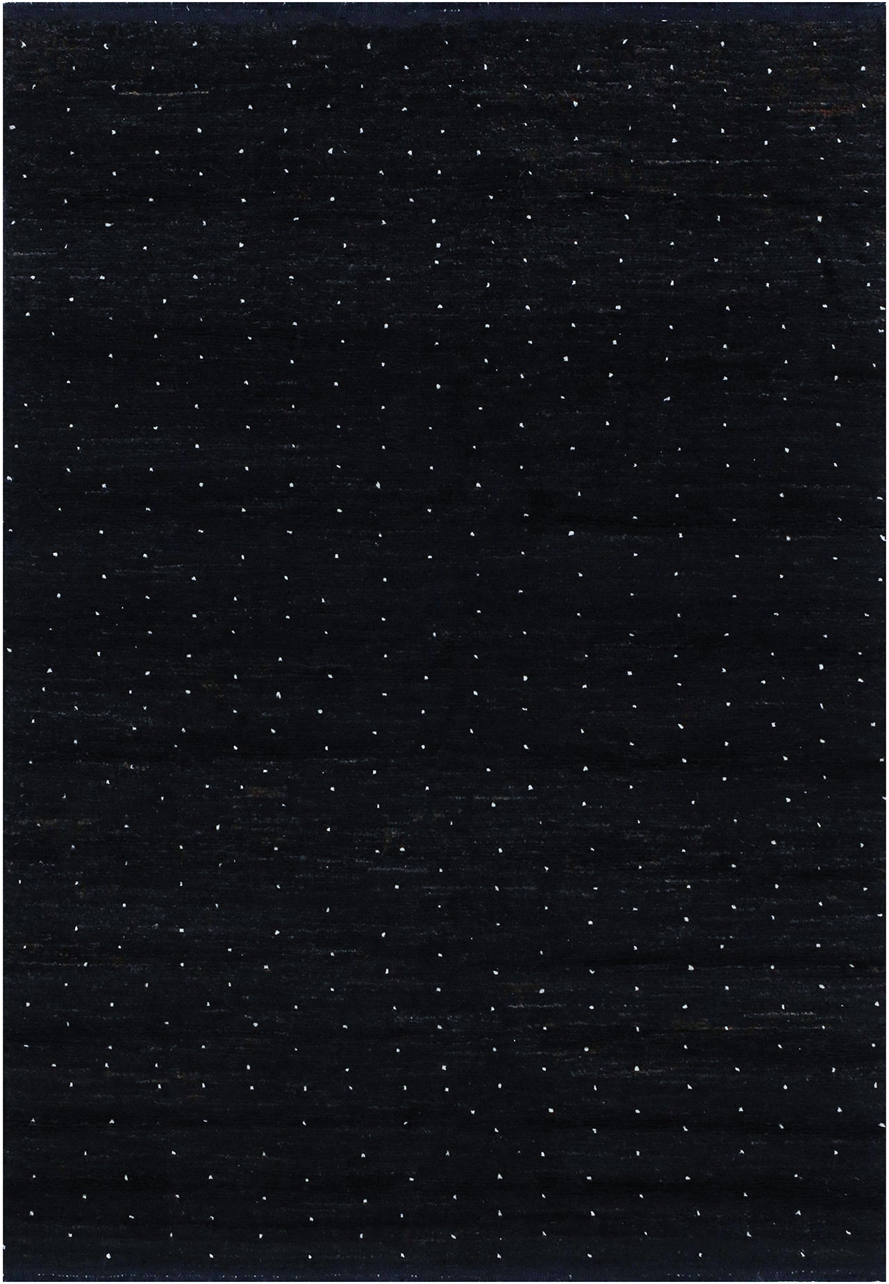 Modern design black Berber style carpet, handmade 201x143cm