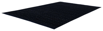 Tappeto design moderno nero stile berbero, fatto a mano 201x143cm