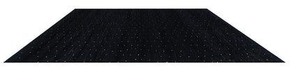 Modern design black Berber style carpet, handmade 201x143cm
