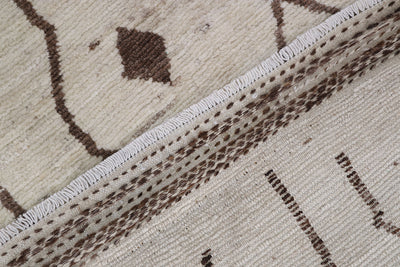 Tappeto design moderno bianco stile berbero, fatto a mano 290x214cm - CarpetLiving