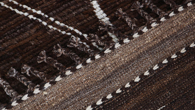 Tappeto design moderno marrone stile berbero, fatto a mano 316x214cm - CarpetLiving