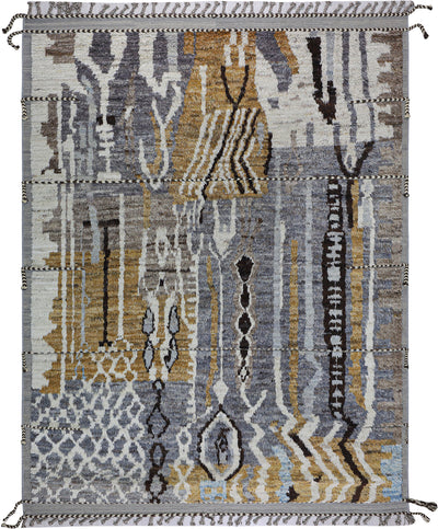 Tappeto design moderno multicolore stile berbero, fatto a mano 323x247cm