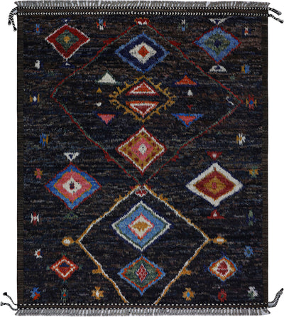 Tappeto design moderno multicolore stile berbero, fatto a mano 314x266cm - CarpetLiving