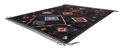 Tappeto design moderno multicolore stile berbero, fatto a mano 314x266cm - CarpetLiving