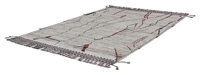 Tappeto design moderno grigio stile berbero, fatto a mano 209x160cm - CarpetLiving