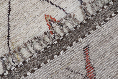 Tappeto design moderno grigio stile berbero, fatto a mano 209x160cm - CarpetLiving