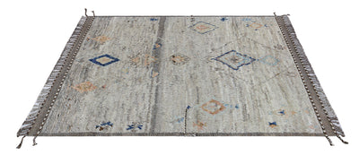 Tappeto design moderno grigio stile berbero, fatto a mano 210x153cm - CarpetLiving