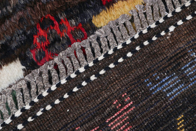 Tappeto berbero tribale multicolore, fatto a mano 236x175cm - CarpetLiving