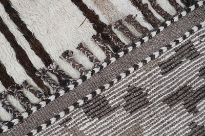 Tappeto design moderno bianco stile berbero, fatto a mano 238x170cm - CarpetLiving