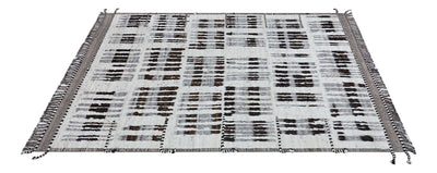 Tappeto design moderno bianco stile berbero, fatto a mano 311x218cm - CarpetLiving