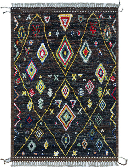 Tribal Berber carpet multi, handmade 251x179cm
