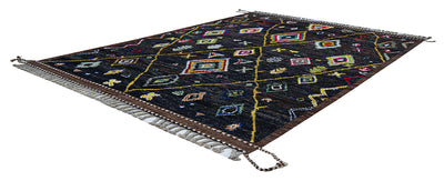 Tappeto berbero tribale multicolore, fatto a mano 251x179cm - CarpetLiving
