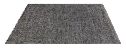 Handmade Afghan Dark Grey Wool Rug 260_198 cm
