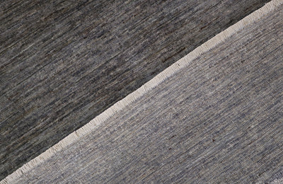 Tappeto Afghan grigio scuro, fatto a mano 260x198 cm - CarpetLiving