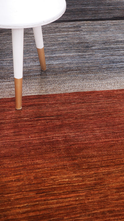 Modern design wool carpet, handmade, multi, 234x175cm